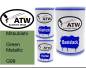 Preview: Mitsubishi, Green Metallic, G99: 500ml Lackdose + 500ml Klarlack + 250ml Härter - Set, von ATW Autoteile West.